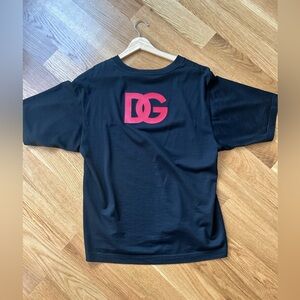 Dolce & Gabbana Black Tee with Red Logo